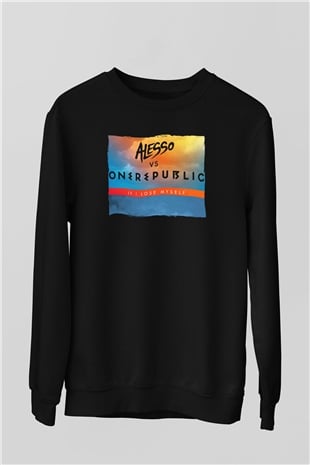 Alesso Siyah Unisex Sweatshirt