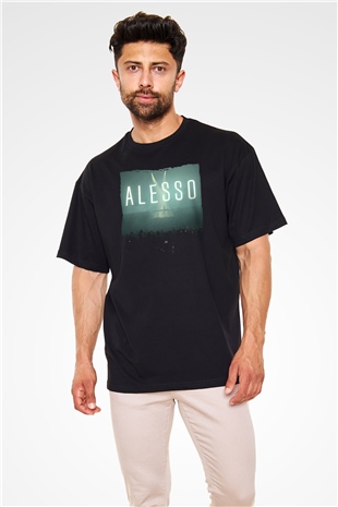 Alesso Siyah Oversize Tişört Oversize T-shirt - TişörtFabrikası