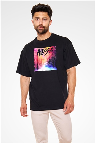 Alesso Siyah Oversize Tişört Oversize T-shirt - TişörtFabrikası