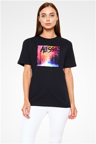 Alesso Siyah Unisex Tişört T-Shirt - TişörtFabrikası