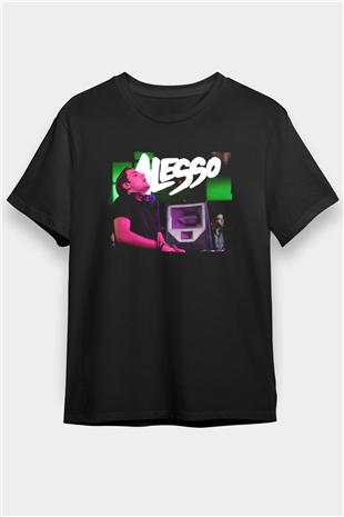Alesso Siyah Unisex Tişört T-Shirt - TişörtFabrikası