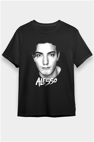 Alesso Siyah Unisex Tişört T-Shirt - TişörtFabrikası