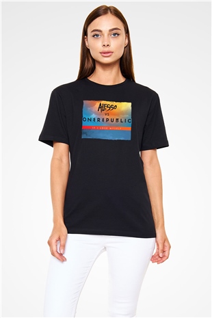 Alesso Siyah Unisex Tişört T-Shirt - TişörtFabrikası