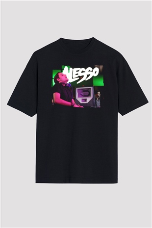 Alesso Siyah Oversize Tişört Oversize T-shirt - TişörtFabrikası