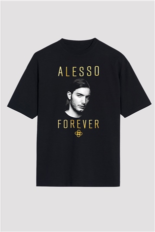 Alesso Siyah Oversize Tişört Oversize T-shirt - TişörtFabrikası