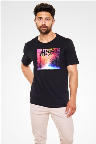 Alesso Siyah Unisex Tişört T-Shirt - TişörtFabrikası