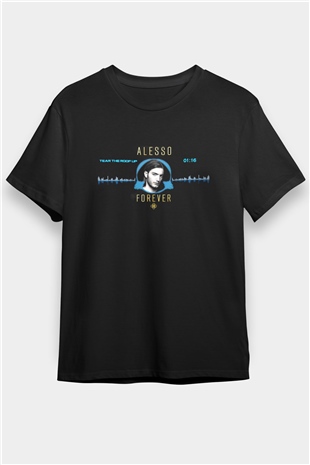 Alesso Siyah Unisex Tişört T-Shirt - TişörtFabrikası
