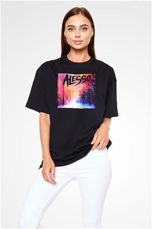 Alesso Siyah Oversize Tişört Oversize T-shirt - TişörtFabrikası
