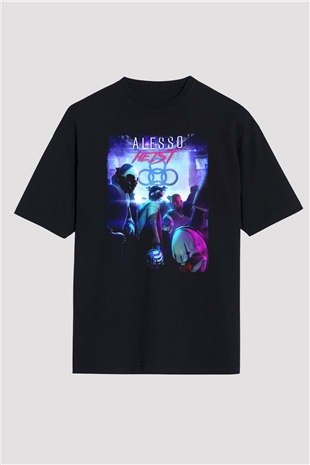 Alesso Siyah Oversize Tişört Oversize T-shirt - TişörtFabrikası