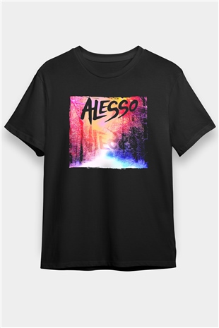 Alesso Siyah Unisex Tişört T-Shirt - TişörtFabrikası