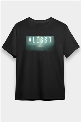 Alesso Siyah Unisex Tişört T-Shirt - TişörtFabrikası