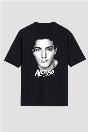 Alesso Siyah Oversize Tişört Oversize T-shirt - TişörtFabrikası
