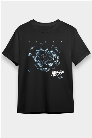Alesso Siyah Unisex Tişört T-Shirt - TişörtFabrikası