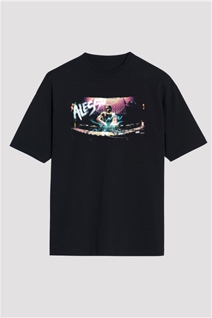 Alesso Siyah Oversize Tişört Oversize T-shirt - TişörtFabrikası