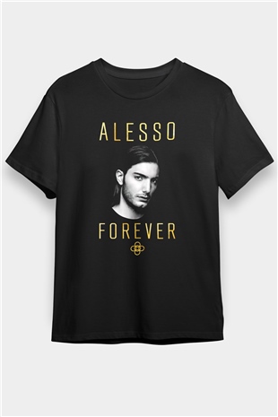 Alesso Siyah Unisex Tişört T-Shirt - TişörtFabrikası
