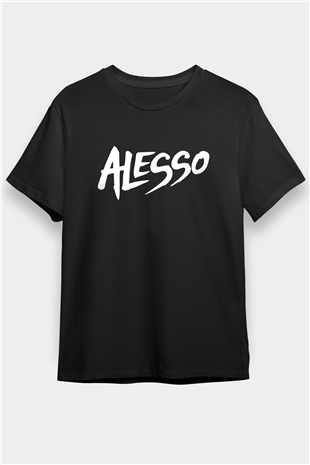 Alesso Siyah Unisex Tişört T-Shirt - TişörtFabrikası