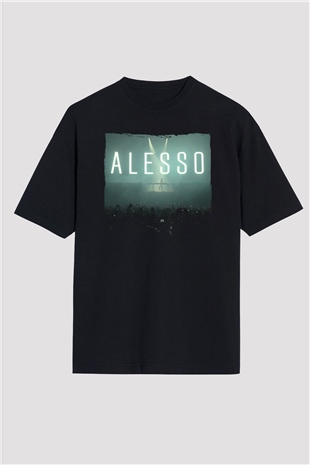Alesso Siyah Oversize Tişört Oversize T-shirt - TişörtFabrikası