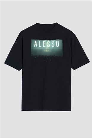 Alesso Siyah Oversize Tişört Oversize T-shirt - TişörtFabrikası