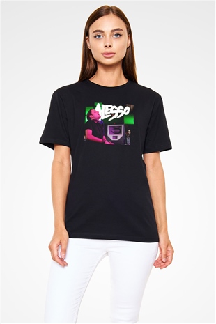 Alesso Siyah Unisex Tişört T-Shirt - TişörtFabrikası