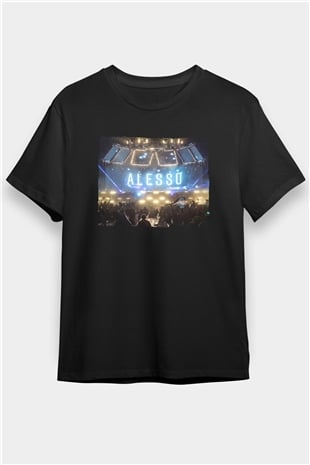 Alesso Siyah Unisex Tişört T-Shirt - TişörtFabrikası