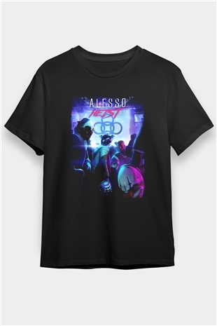Alesso Siyah Unisex Tişört T-Shirt - TişörtFabrikası