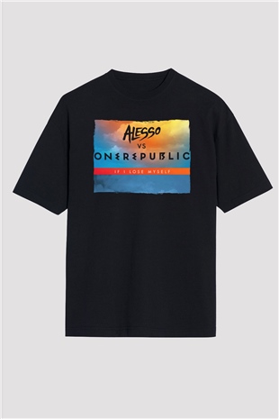 Alesso Siyah Oversize Tişört Oversize T-shirt - TişörtFabrikası