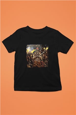 Alestorm Baskılı Unisex Siyah Çocuk Tişört