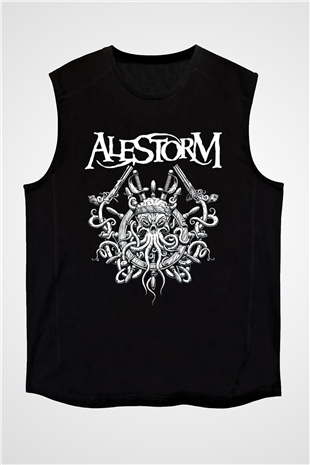 Alestorm Siyah Unisex Kolsuz Tişört