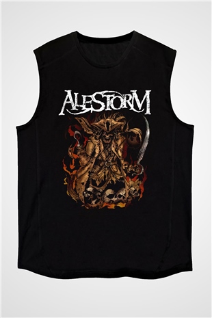 Alestorm Siyah Unisex Kolsuz Tişört