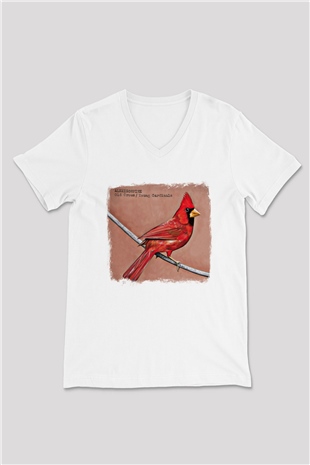 Alexisonfire Baskılı Unisex Beyaz V Yaka Tişört