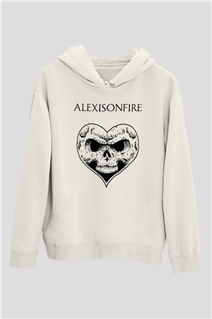 Alexisonfire Beyaz Unisex Kapşonlu Sweatshirt