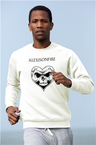 Alexisonfire Beyaz Unisex Sweatshirt
