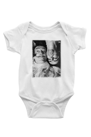 Alice Cooper Baskılı Beyaz Unisex Bebek Body - Zıbın