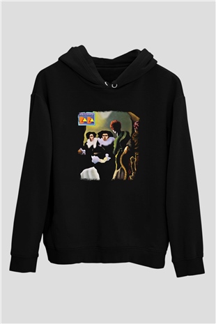 Alice Cooper Baskılı Unisex Siyah Hoodie