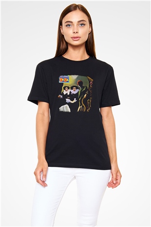 Alice Cooper Baskılı Unisex Siyah Tişört