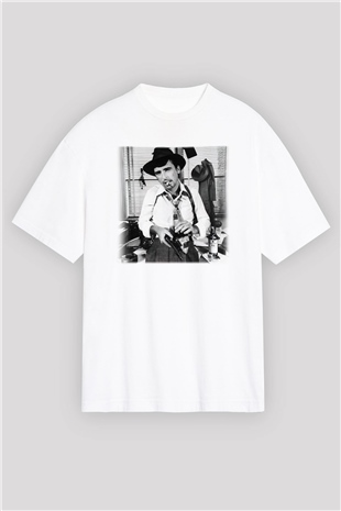 Alice Cooper Beyaz Oversize Tişört Oversize T-shirt - TişörtFabrikası