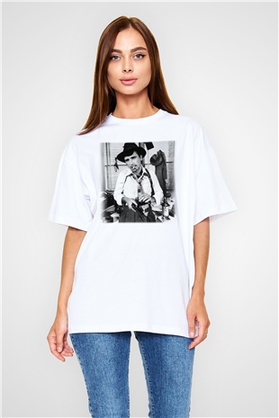 Alice Cooper Beyaz Oversize Tişört Oversize T-shirt - TişörtFabrikası