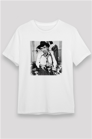 Alice Cooper Beyaz Unisex Tişört T-Shirt - TişörtFabrikası