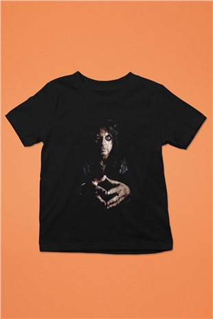 Alice Cooper Siyah Unisex Çocuk Tişört