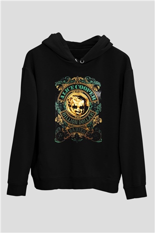 Alice Cooper Siyah Unisex Hoodie