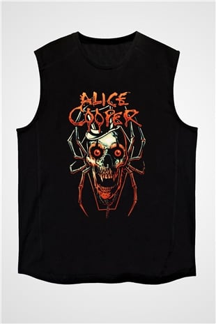 Alice Cooper Siyah Unisex Kolsuz Tişört