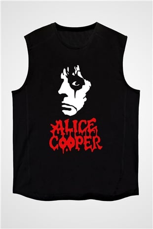 Alice Cooper Siyah Unisex Kolsuz Tişört