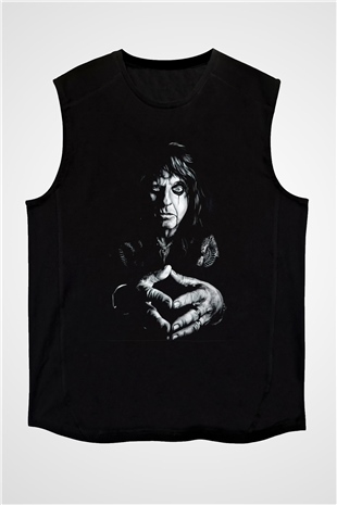Alice Cooper Siyah Unisex Kolsuz Tişört