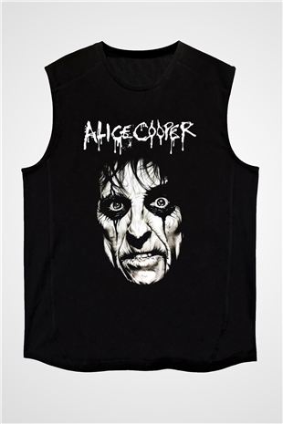 Alice Cooper Siyah Unisex Kolsuz Tişört