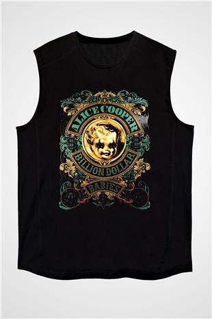 Alice Cooper Siyah Unisex Kolsuz Tişört