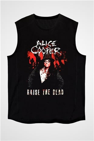 Alice Cooper Siyah Unisex Kolsuz Tişört