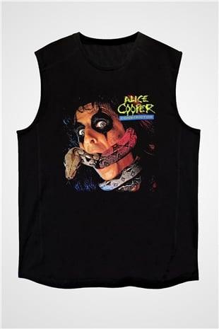Alice Cooper Siyah Unisex Kolsuz Tişört