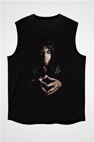 Alice Cooper Siyah Unisex Kolsuz Tişört