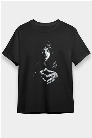 Alice Cooper Siyah Unisex Tişört T-Shirt - TişörtFabrikası