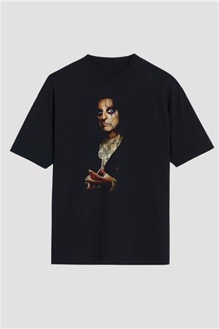 Alice Cooper Siyah Oversize Tişört Oversize T-shirt - TişörtFabrikası